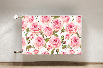 Decorative radiator mat Beautiful roses