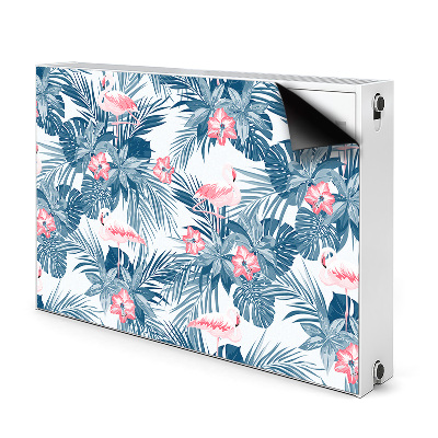 Decorative radiator cover Tropical birds