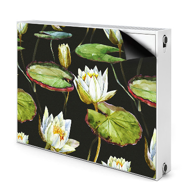 Printed radiator mat Lotos flowers