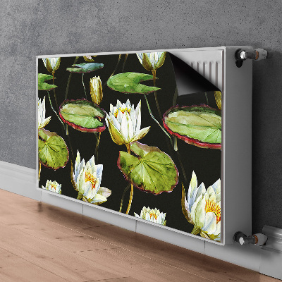 Printed radiator mat Lotos flowers