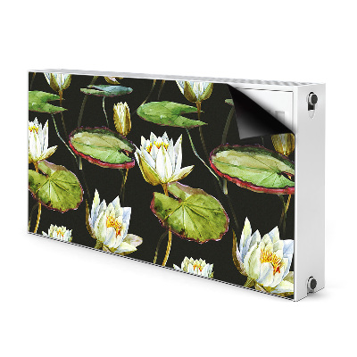 Printed radiator mat Lotos flowers