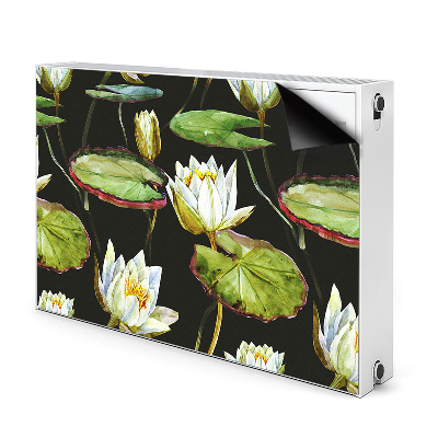 Printed radiator mat Lotos flowers