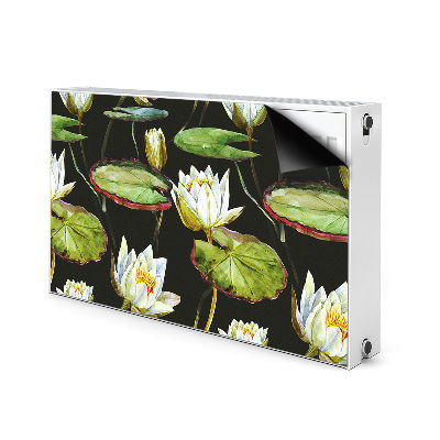 Printed radiator mat Lotos flowers