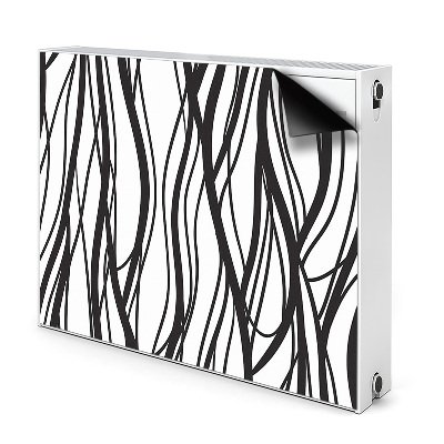 Magnetic radiator mat Wavy lines