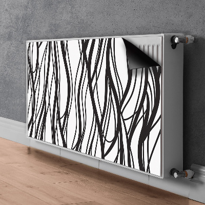 Magnetic radiator mat Wavy lines