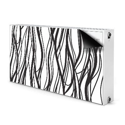 Magnetic radiator mat Wavy lines