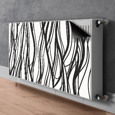 Magnetic radiator mat Wavy lines