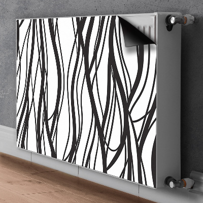 Magnetic radiator mat Wavy lines