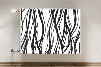 Magnetic radiator mat Wavy lines