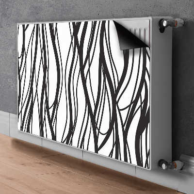 Magnetic radiator mat Wavy lines