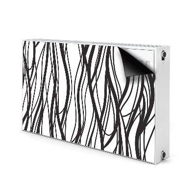 Magnetic radiator mat Wavy lines