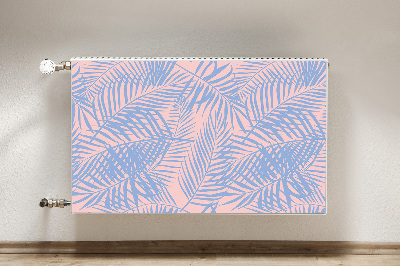 Decorative radiator mat Palm leaves