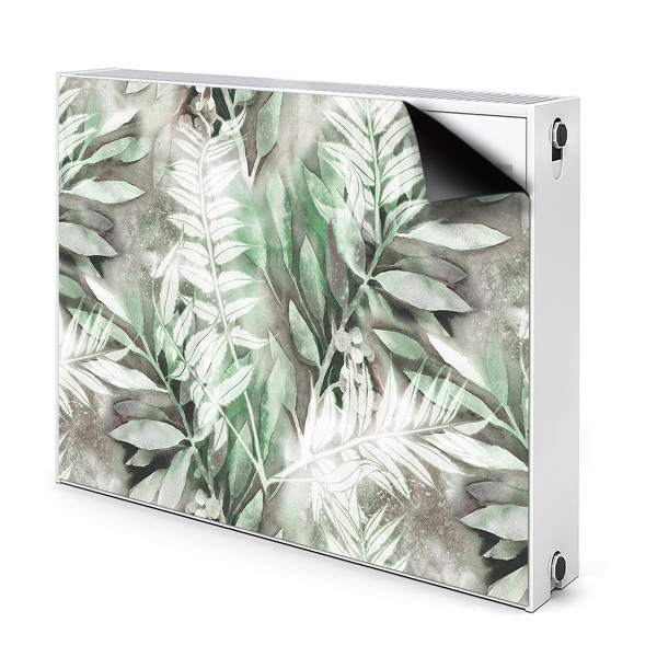 Magnetic radiator cover Leaves from the tropics