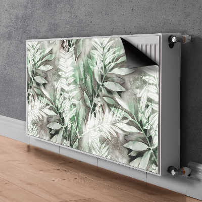 Magnetic radiator cover Leaves from the tropics