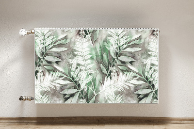 Magnetic radiator cover Leaves from the tropics