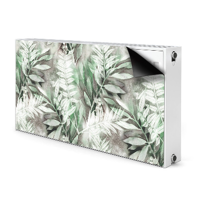 Magnetic radiator cover Leaves from the tropics