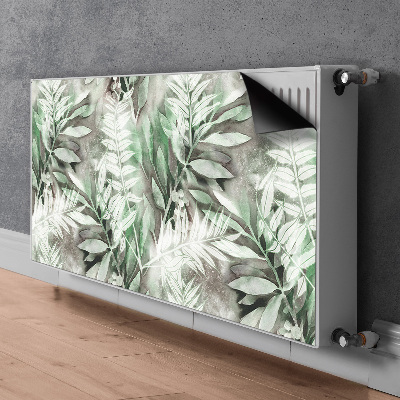 Magnetic radiator cover Leaves from the tropics