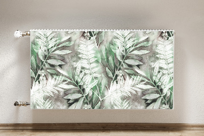 Magnetic radiator cover Leaves from the tropics