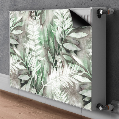 Magnetic radiator cover Leaves from the tropics