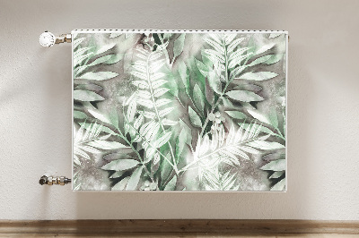 Magnetic radiator cover Leaves from the tropics