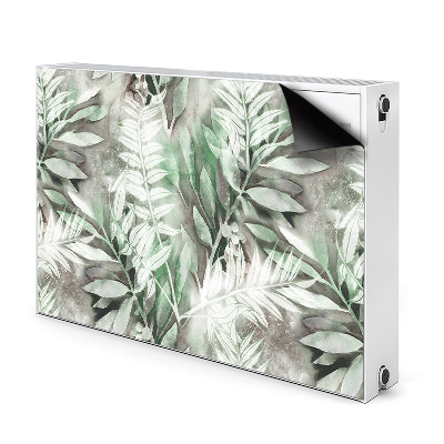 Magnetic radiator cover Leaves from the tropics