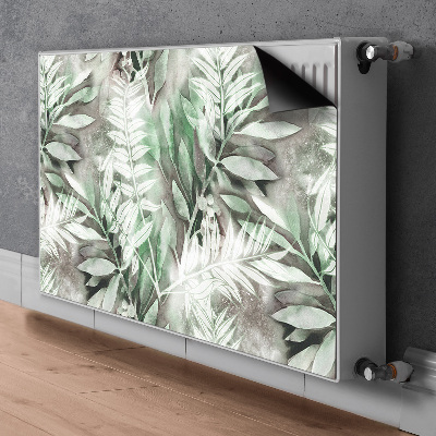 Magnetic radiator cover Leaves from the tropics