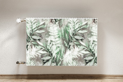 Magnetic radiator cover Leaves from the tropics