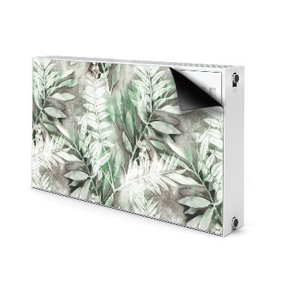 Magnetic radiator cover Leaves from the tropics