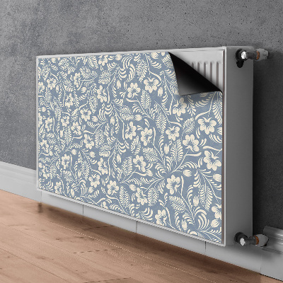 Magnetic radiator cover Blue ornament