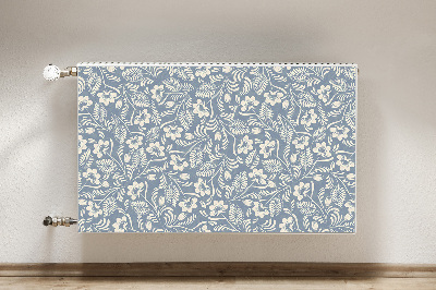 Magnetic radiator cover Blue ornament