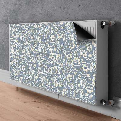 Magnetic radiator cover Blue ornament