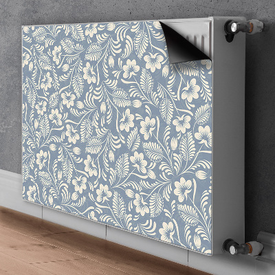 Magnetic radiator cover Blue ornament