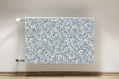 Magnetic radiator cover Blue ornament