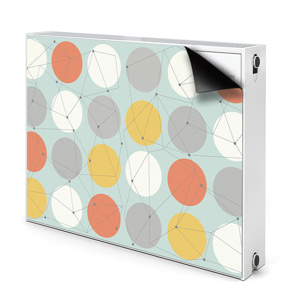 Magnetic radiator mat Geometric pattern