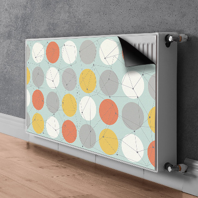 Magnetic radiator mat Geometric pattern