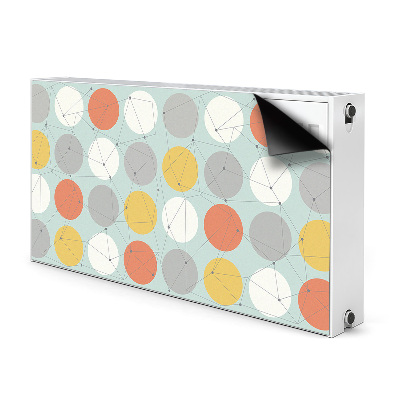 Magnetic radiator mat Geometric pattern