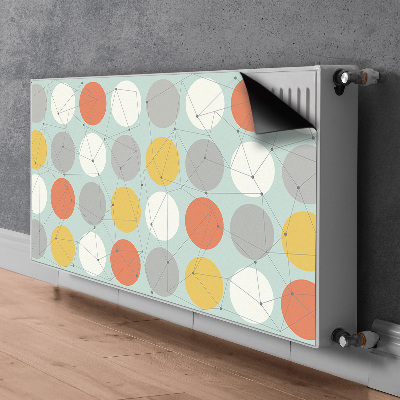 Magnetic radiator mat Geometric pattern