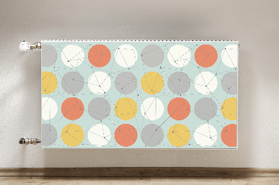 Magnetic radiator mat Geometric pattern