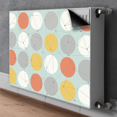 Magnetic radiator mat Geometric pattern