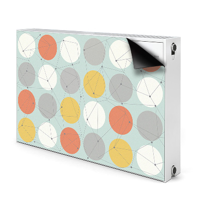 Magnetic radiator mat Geometric pattern