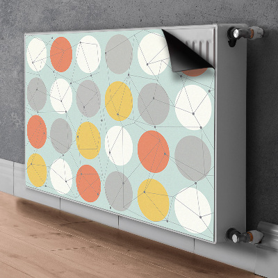 Magnetic radiator mat Geometric pattern