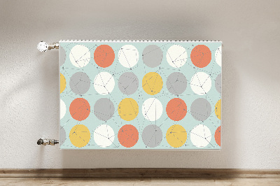 Magnetic radiator mat Geometric pattern