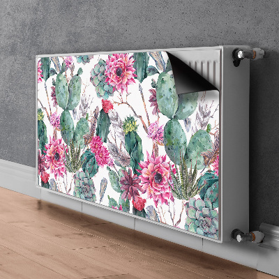 Decorative radiator cover Succulents