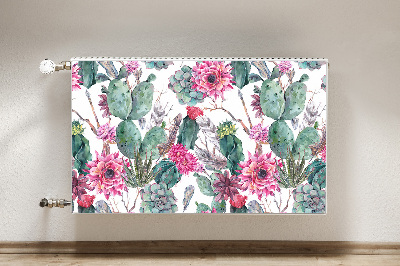 Decorative radiator cover Succulents