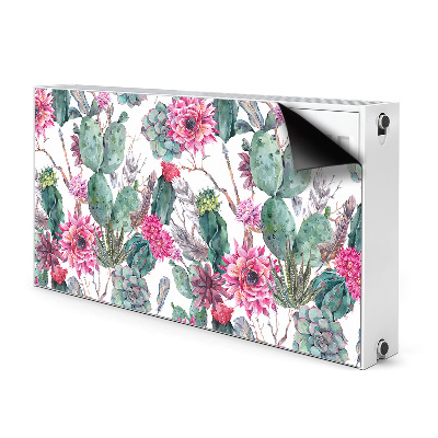 Decorative radiator cover Succulents