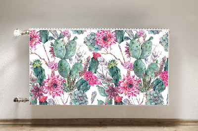 Decorative radiator cover Succulents