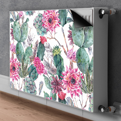 Decorative radiator cover Succulents