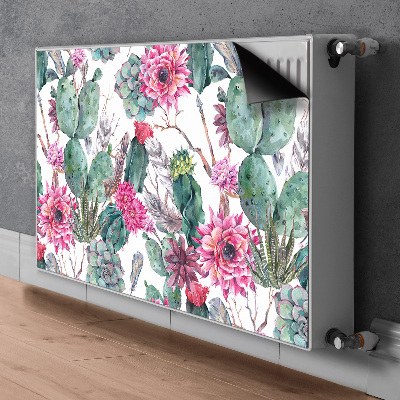 Decorative radiator cover Succulents