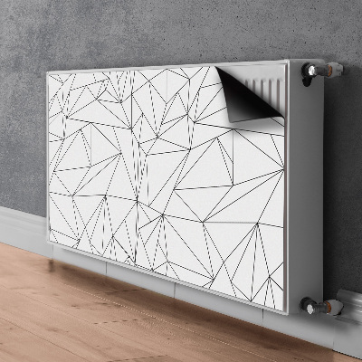 Decorative radiator mat Simple triangles