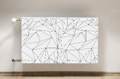 Decorative radiator mat Simple triangles